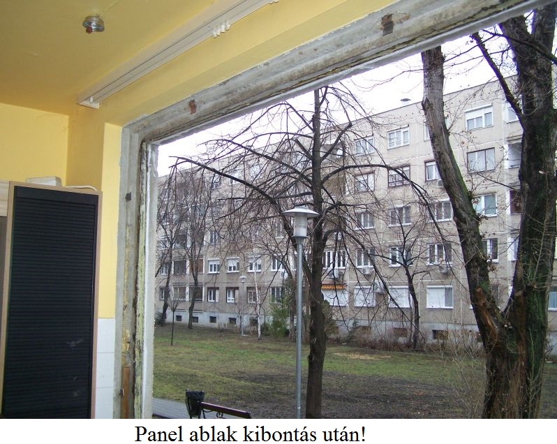 Panel ablak kibontás után